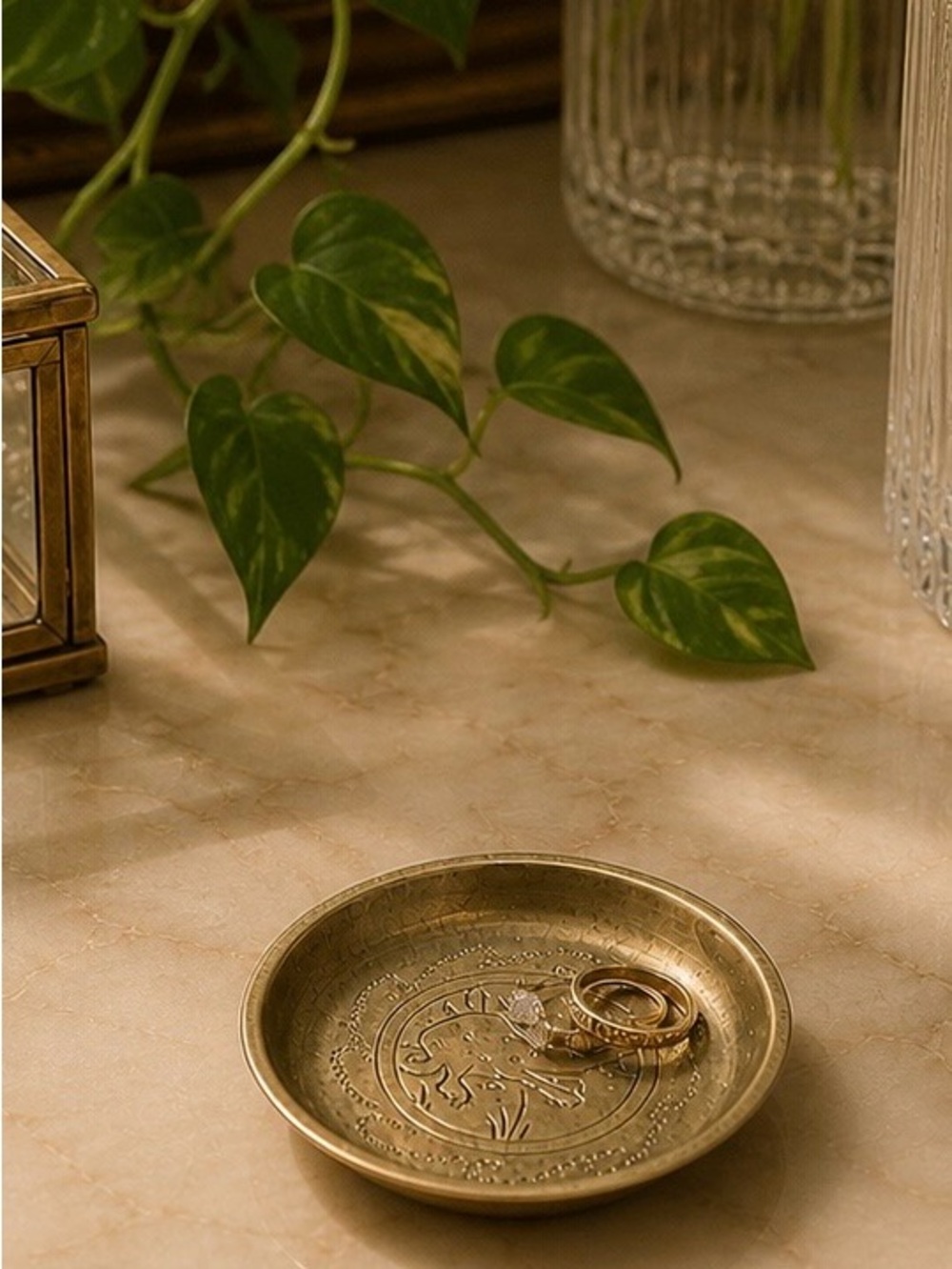 Solid Brass Chinese Zodiac Trinket Bowl
